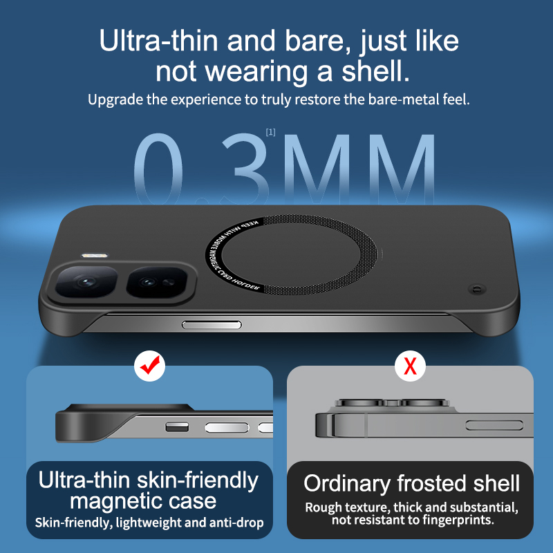 Frameless Phone Case for vivo  - đánh giá và giá Ultra Thin Frameless Phone Cover